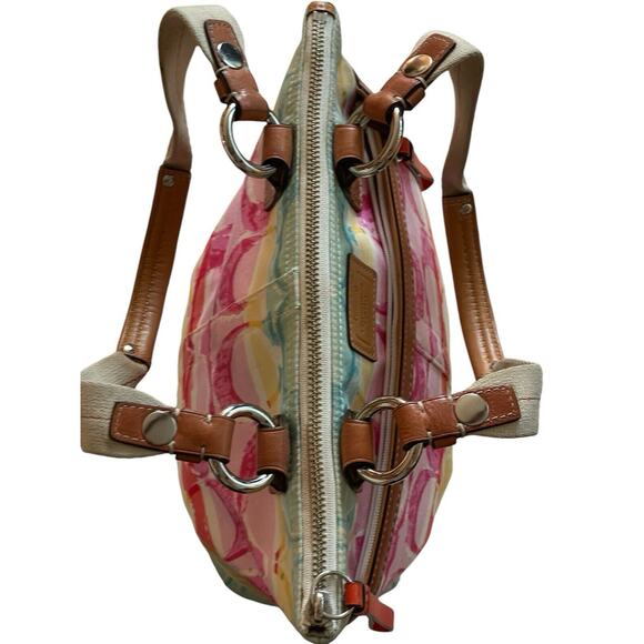 COACH 11755 Watercolor Scribble Mini Tote Hamptons Bag Pastel - Picture 8 of 11